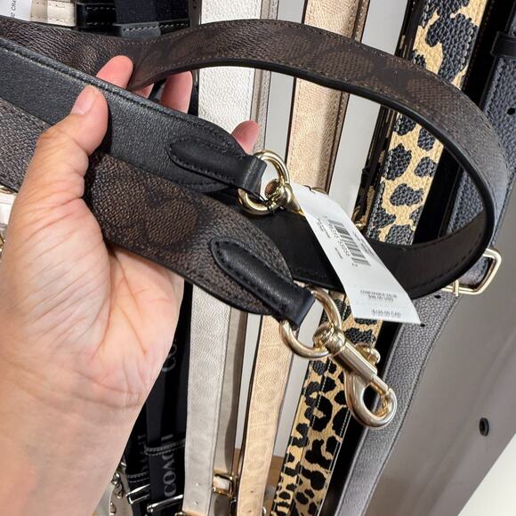 Coach Reversible Strap Signature Canvas CX070 GOLD/WALNUT/BLACK - Picture 4 of 8